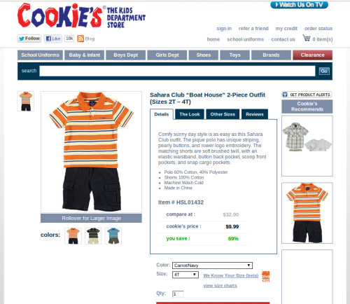 #CookiesKidsCookiesKids.com Boys Shorts Sets