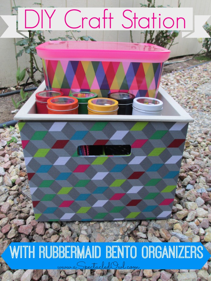 Creating a DIY Craft Station with Rubbermaid Bento Organizers