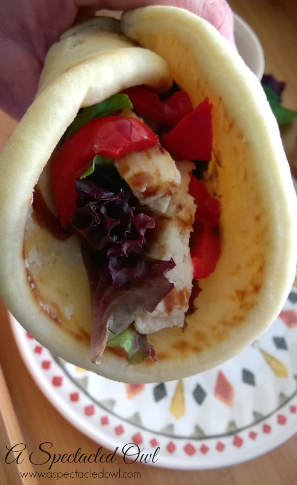 Balsamic Chicken Wrap with Peppers #ReadySetChicken