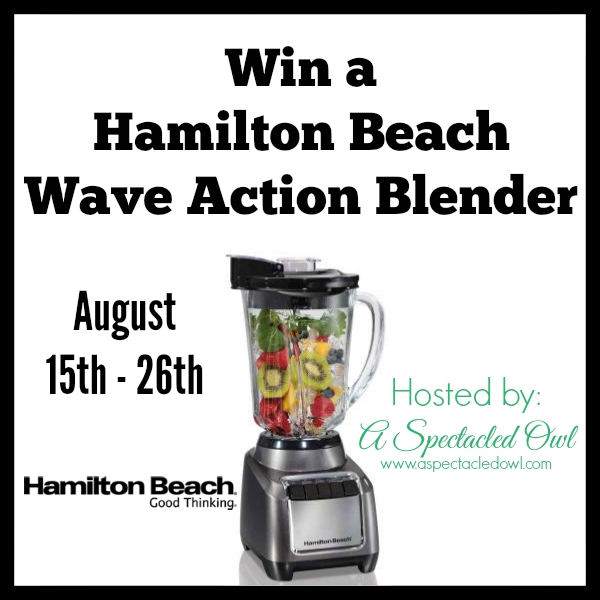 Hamilton Beach Wave Action Blender - Review & Giveaway