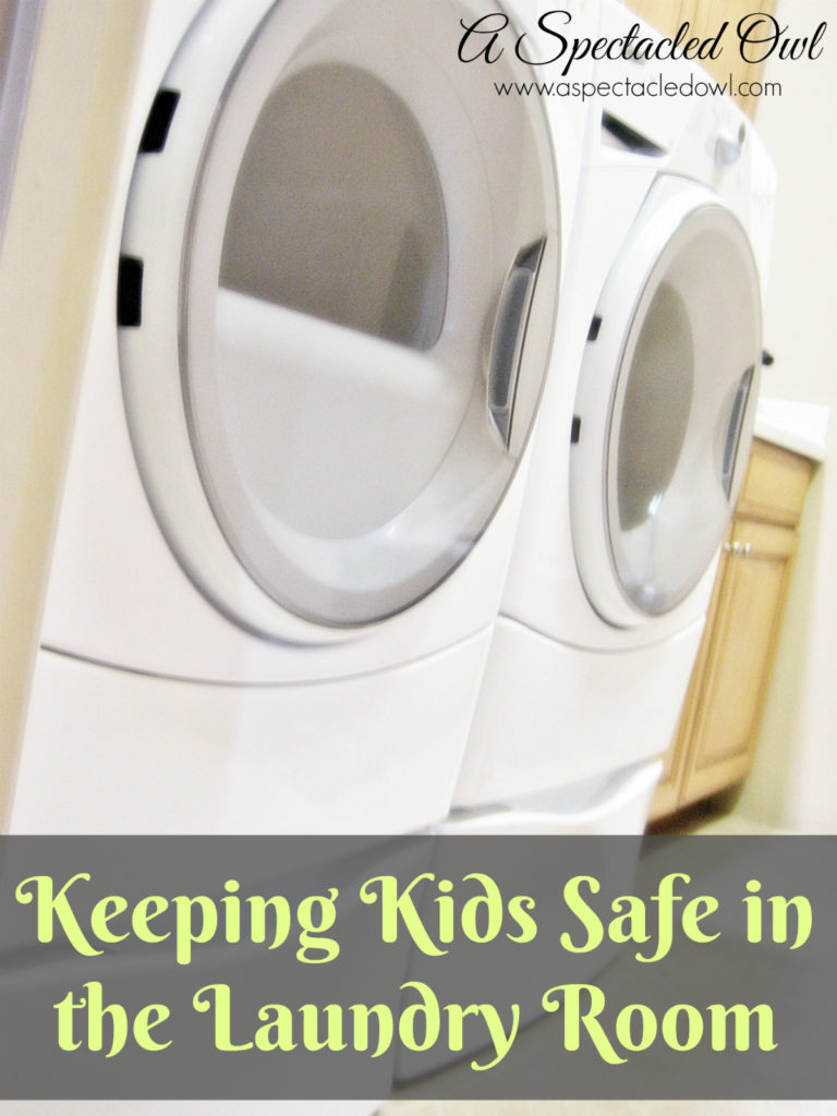 Keeping Kids Safe in the Laundry Room - Enter to Win $2500 for a Laundry Room Makeover!