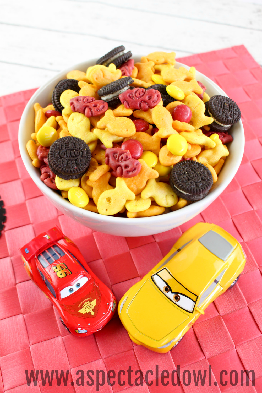 Cars 3 Snack Mix - A perfect snack to enjoy while you watch the movie!