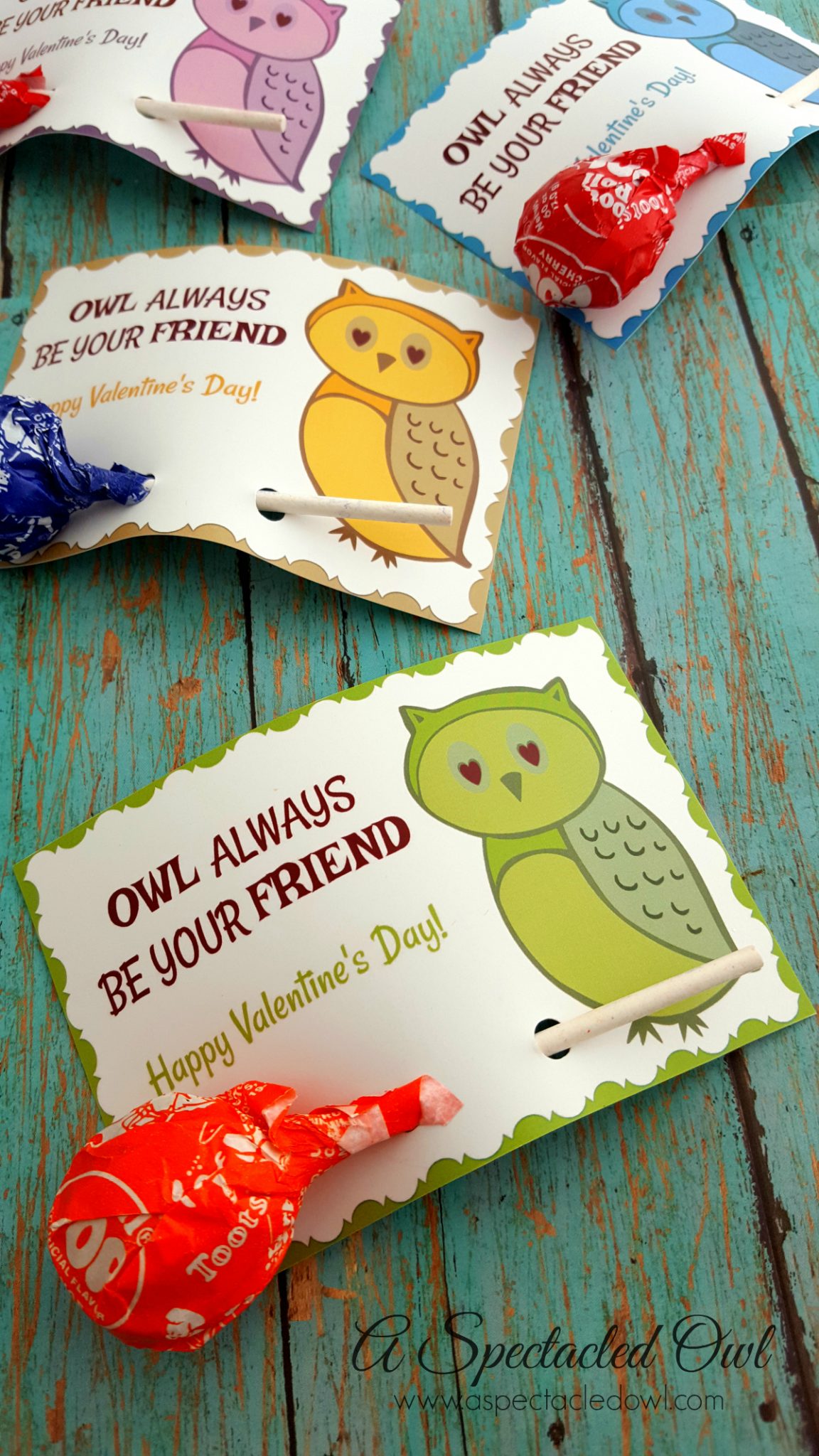 "Owl Always Be Your Friend" Printable Valentine's Day Cards